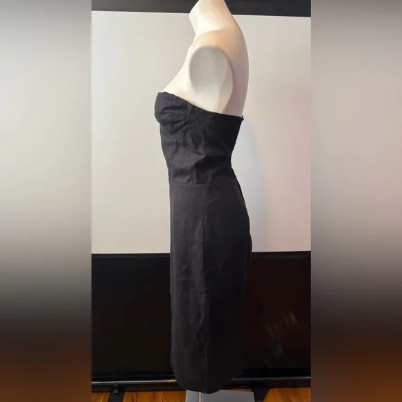 Reformation Black Linen Oboe Dress - Picture 7 of 11